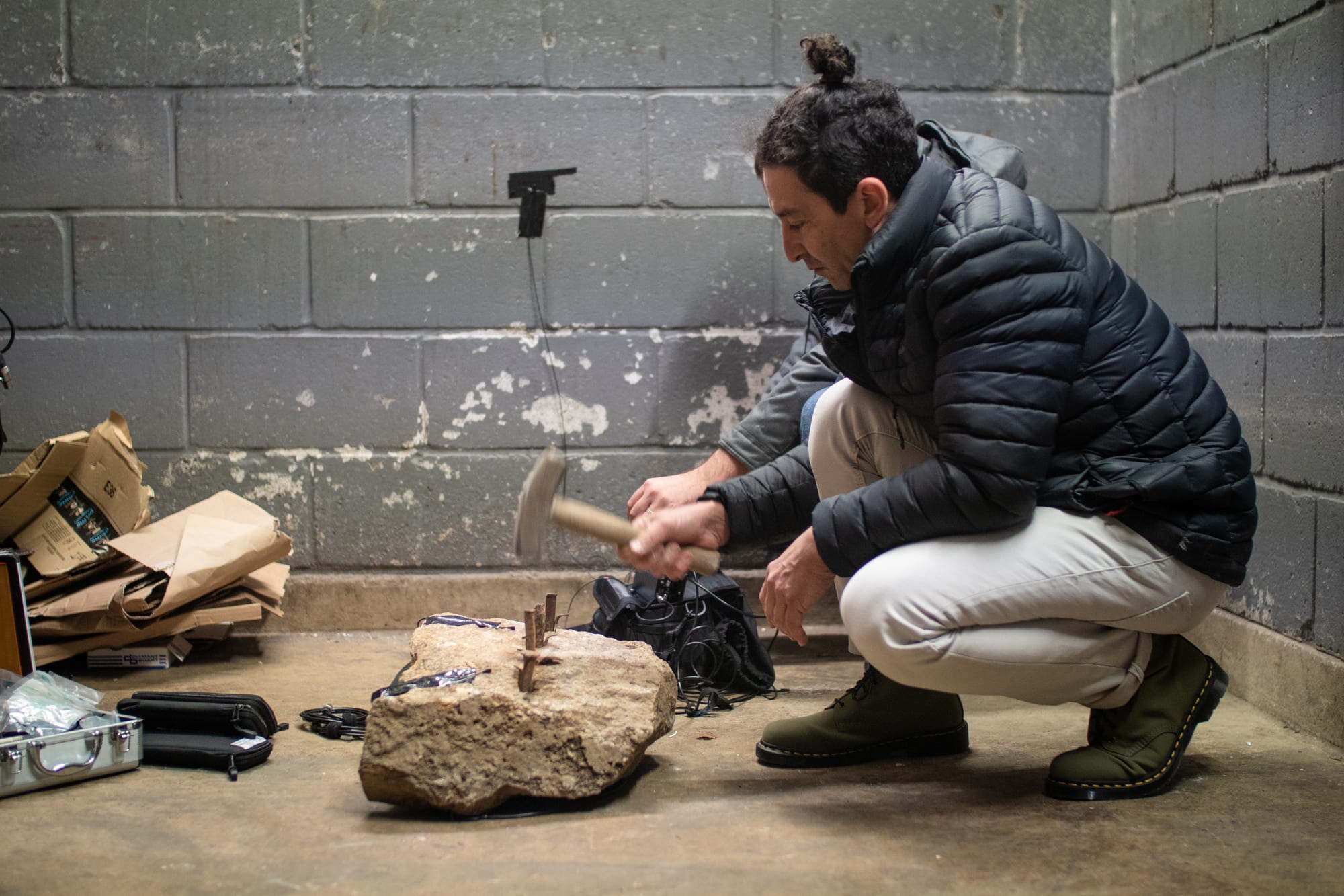 The breath of the geologic… in a bin store