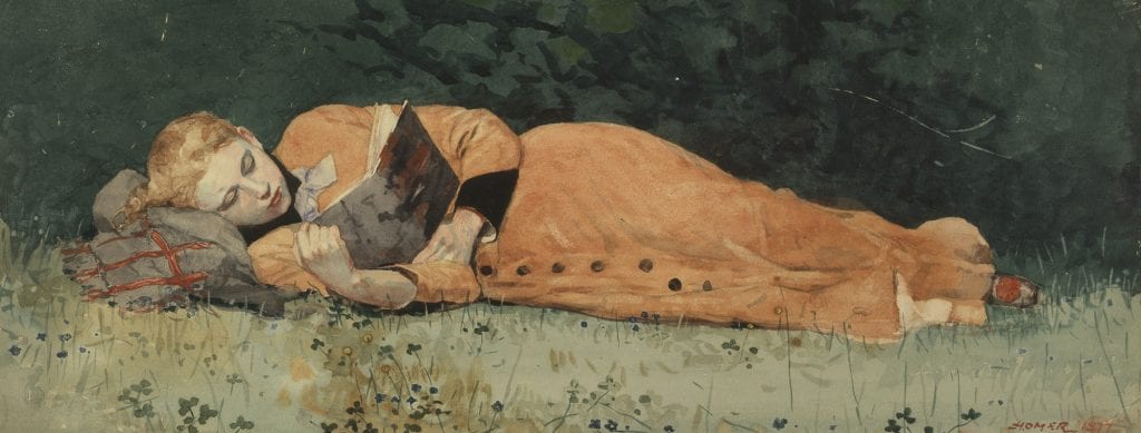 The New Novel painting by Winslow Homer 1987