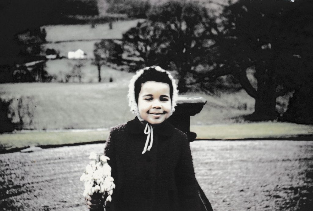 Elly as a child in Somerset