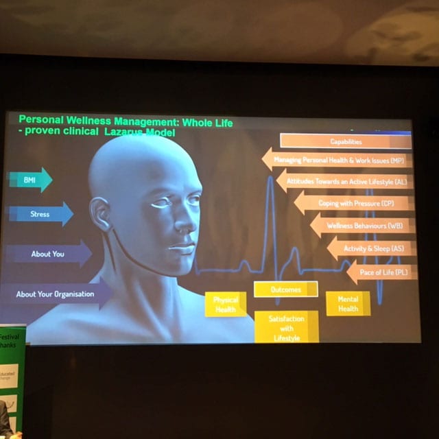 Diagram conveying the components of the Whole Life Model used by Wellkom