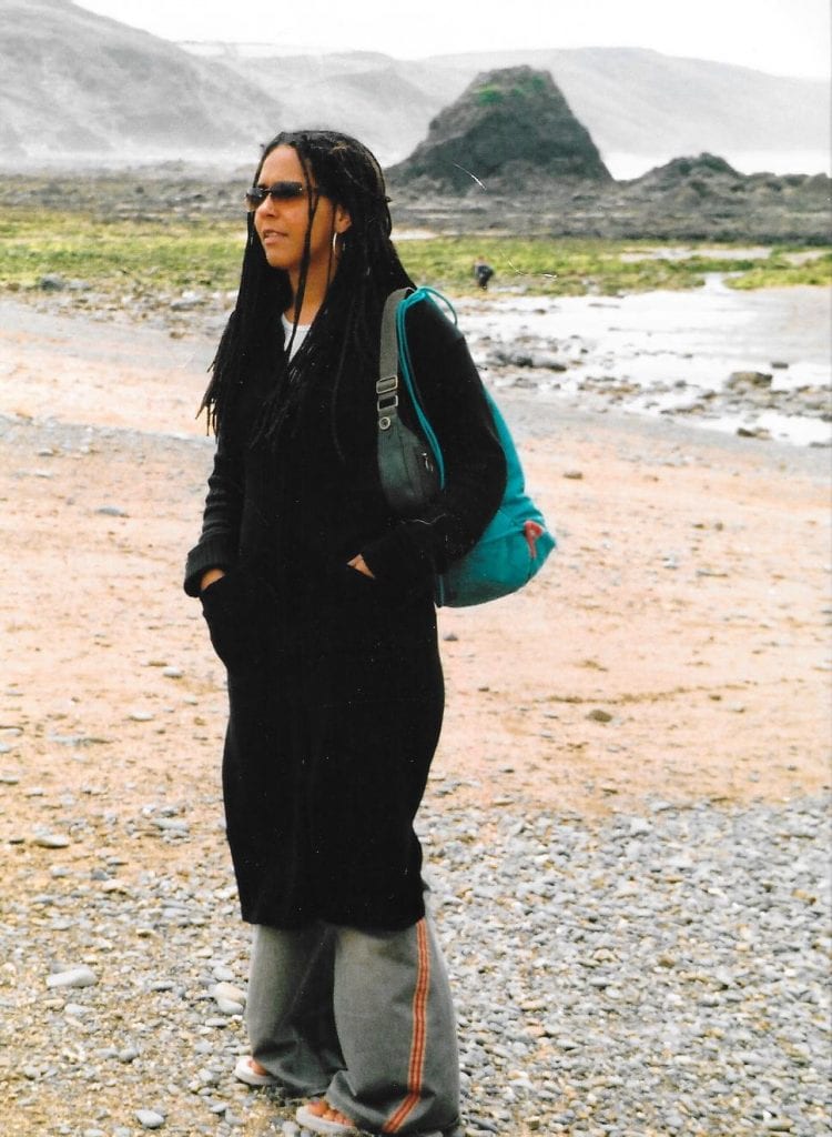 Louisa on a Devon beach