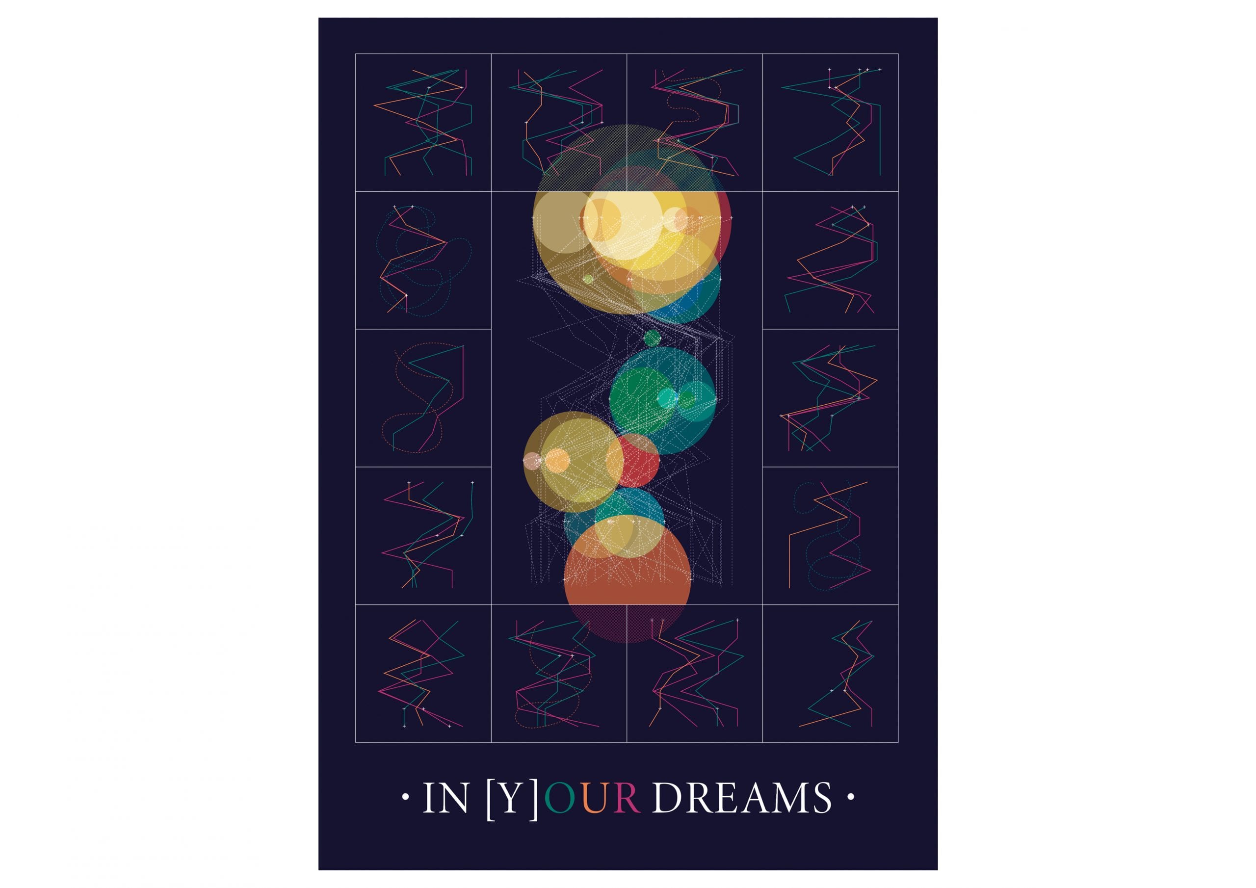 titled 'in your dreams' this is a complex plot of dream data collected and compilled colourfully.